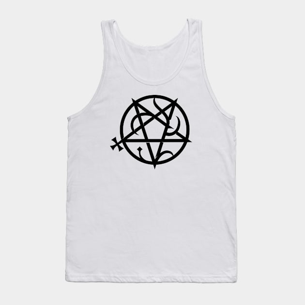 Abelacle - BLACK INK Tank Top by andres_abel